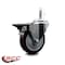 Service Caster 4'' Maroon Poly Wheel Swivel 7/16'' Grip Ring Stem Caster with Brake SCC-GR20S414-PPUB-MRN-PLB-716138 - alternate 2